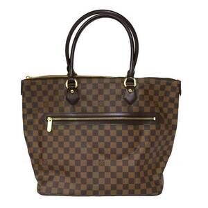 Louis Vuitton Damier Saleya Handbag Tote Bag Ebene Brown OK